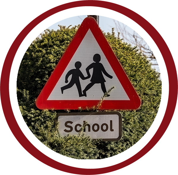 pr for schools - school sign
